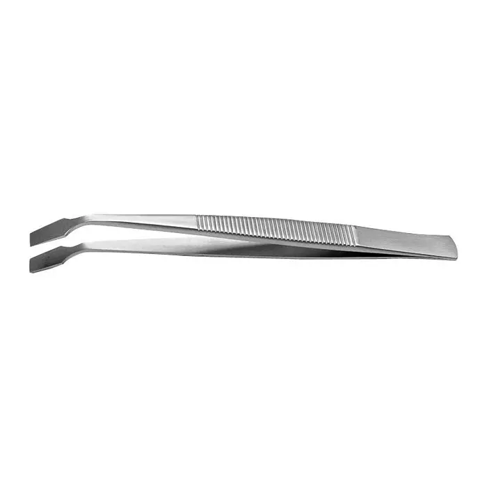 IDEAL-TEK TWEEZER, BENT/FLAT, 105MM, 128.SA