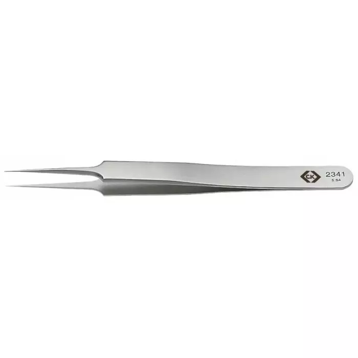 EUROSTAT 110 mm Stainless Steel ESD Tweezers, 45-015-0675A