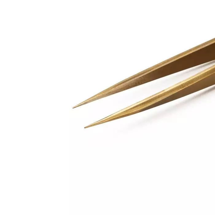 EREM 127 mm Brass Pointed Tweezers, AM