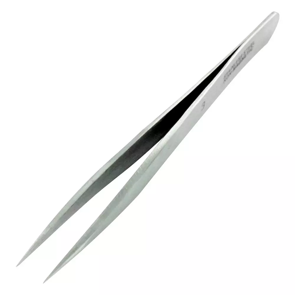 MULTICOMP PRO Tweezer Straight, Pointed Tip Type Fine Stainless Steel Body Material, MP012546