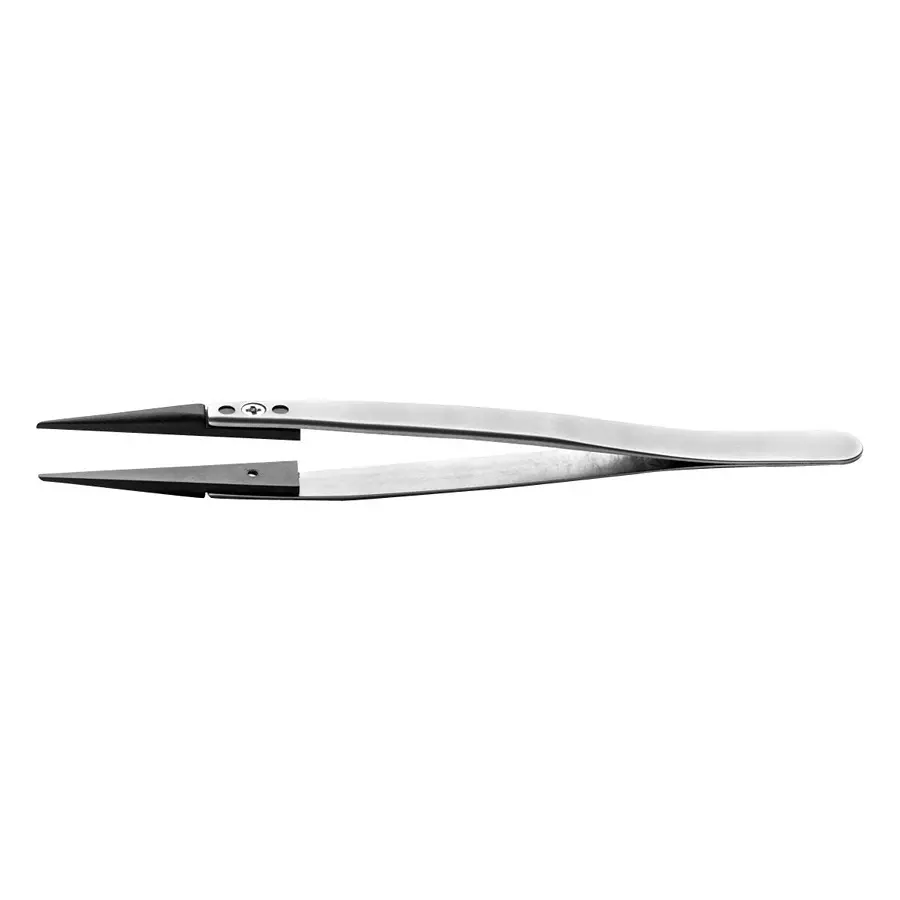 IDEAL-TEK ESD TWEEZER, STRAIGHT/FLAT, 130MM, 00CFR.SA