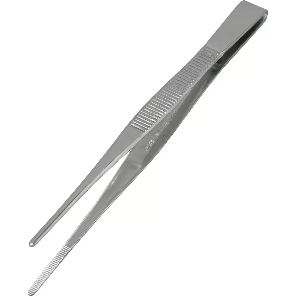 TRUSCO Stainless Tweezer 150 mm Overall Length Direct / With Giza Tip, TSP-23