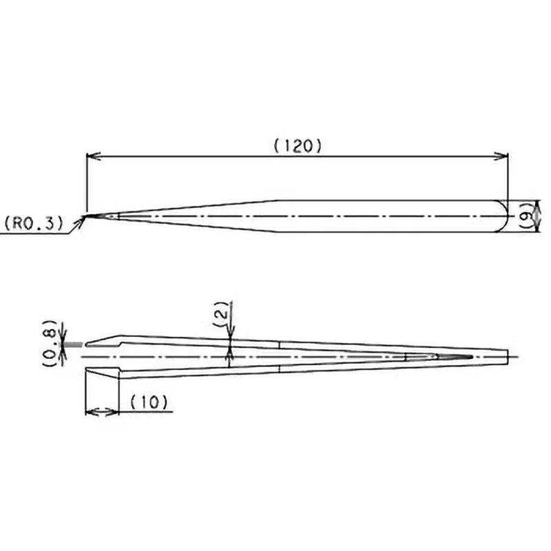 trusco-plastic-tweezer-120-mm-overall-length-tpp-230