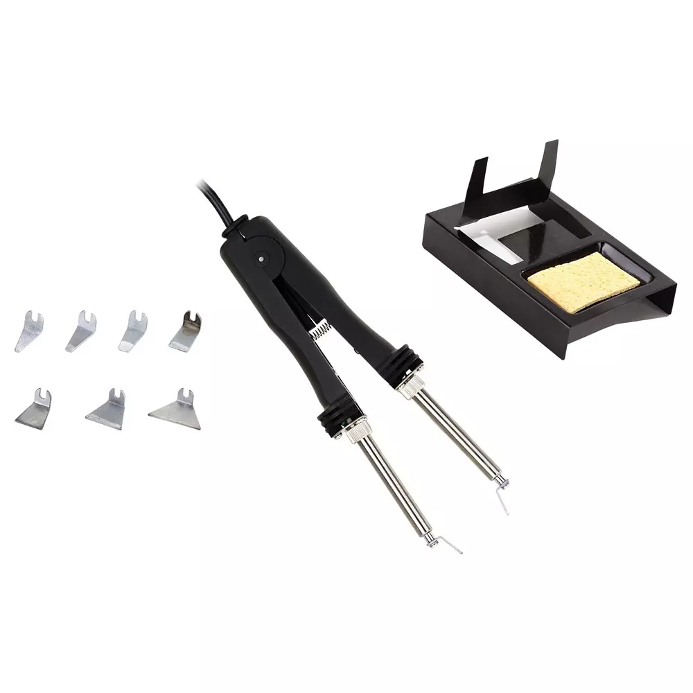 MULTICOMP PRO Solder Tweezer Kit Tweezers Soldering Iron, Stand & 7 Set Tips Contents, MP740408 EU