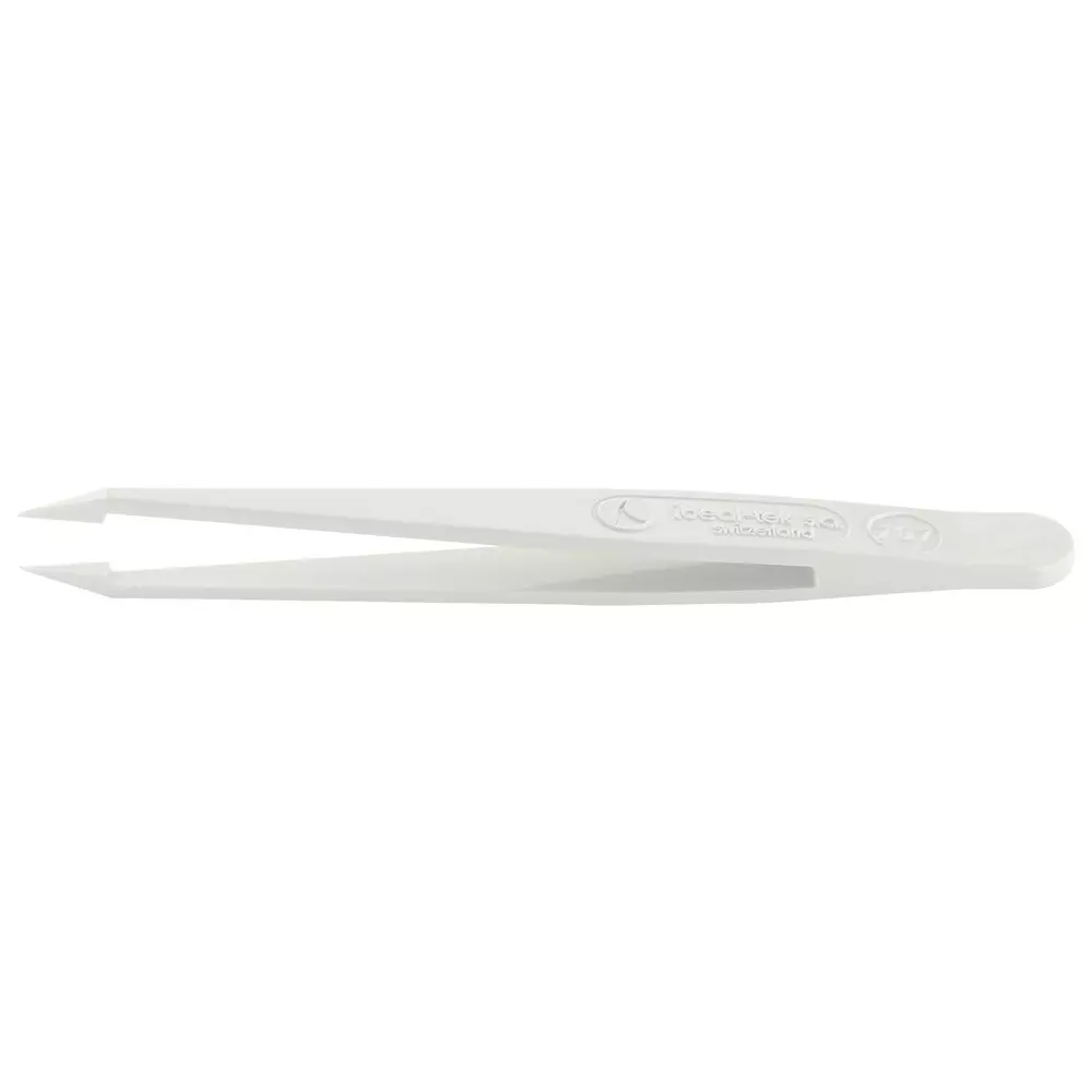 IDEAL-TEK Tweezer, Bent/Flat, 115mm, 707.DG