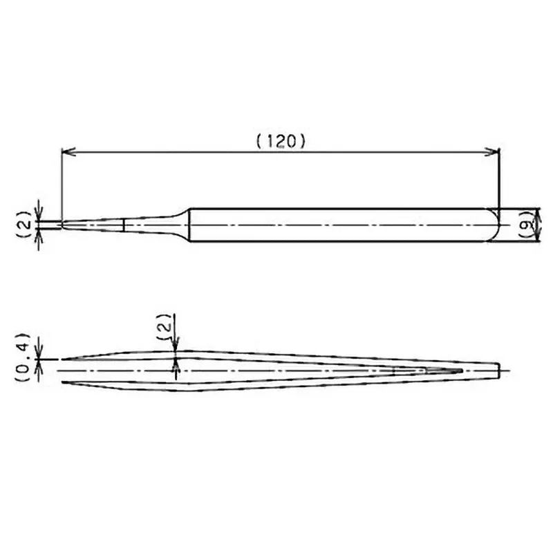 trusco-plastic-tweezer-120-mm-overall-length-tpp-231