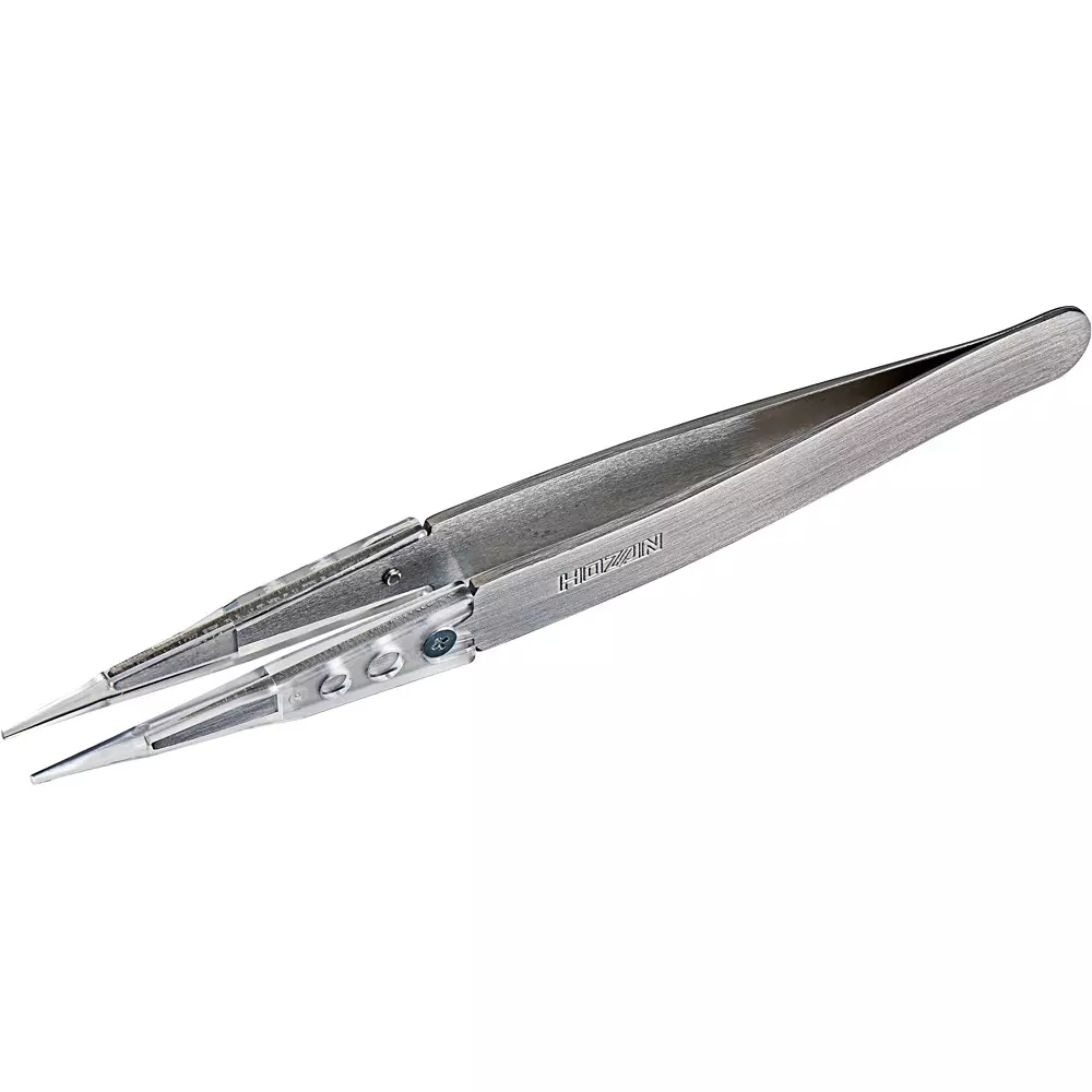 HOZAN Transparent Tip Tweezer 1.2 mm Tip Width, P-640-A