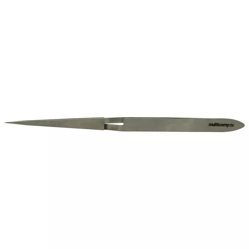 MULTICOMP PRO Tweezer Reverse Action Tip Type General Purpose Stainless Steel Body Material, MP015187