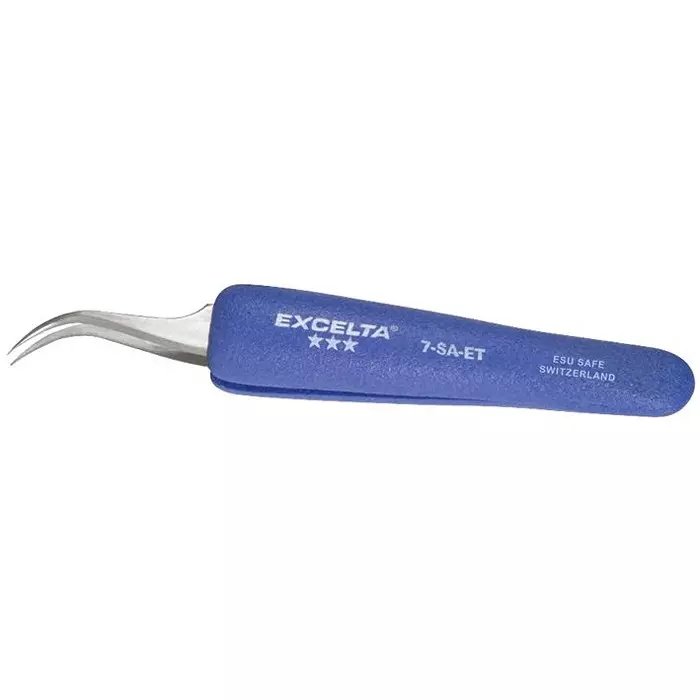 EXCELTA Precision Tweezer, 4.5In, 7-SA-ET