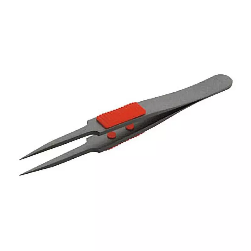 TRUSCO Stainless Steel Tweezer 115 mm Overall Length, TSP-224