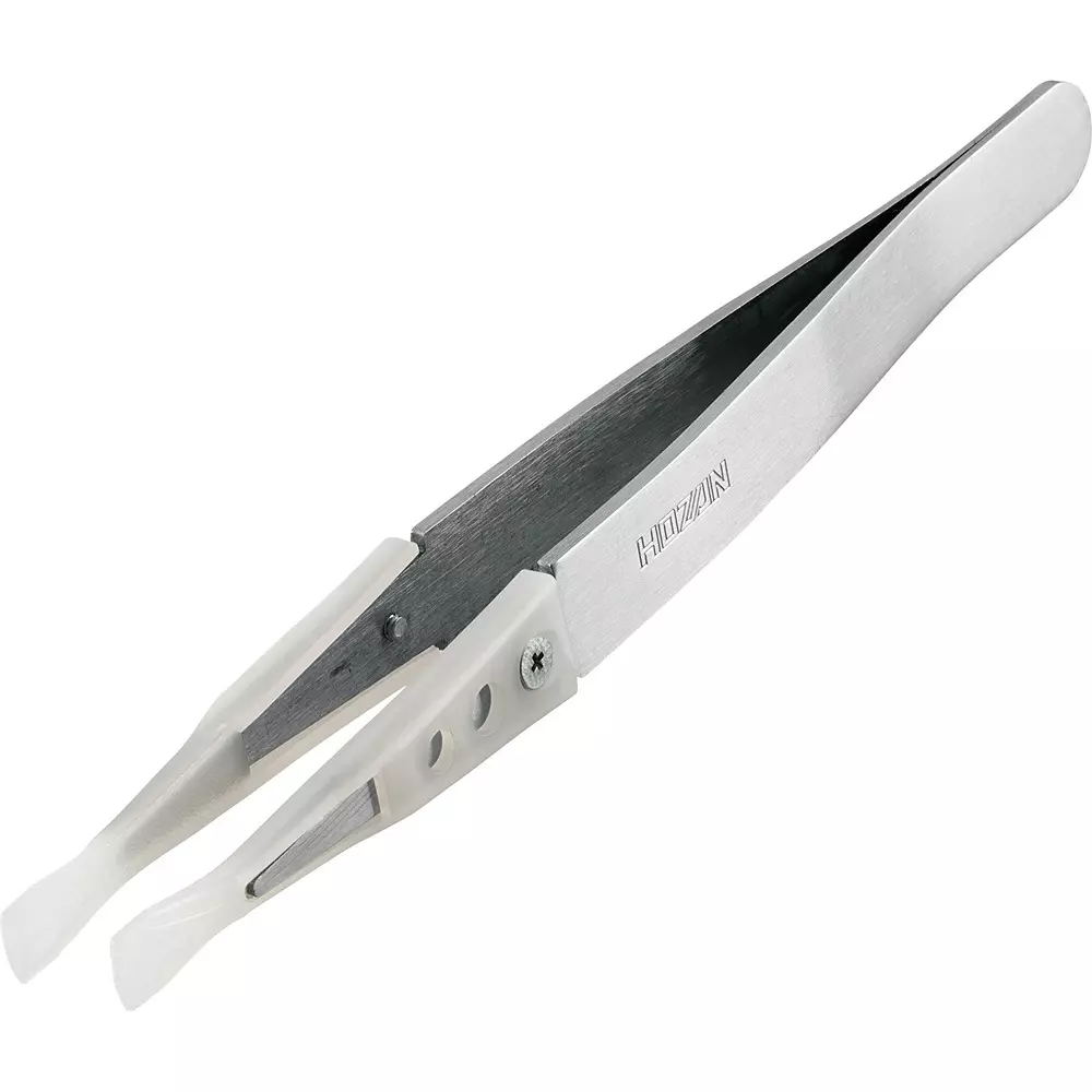 HOZAN Non-Sticking Tip Tweezer 6.0 mm (Hela Type) Tip Width, P-645-N