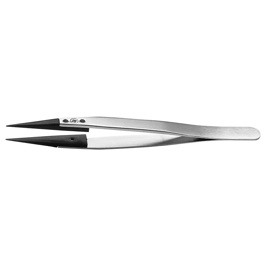 IDEAL-TEK TWEEZER, STRAIGHT/POINTED, 130MM, 3CPR.SA