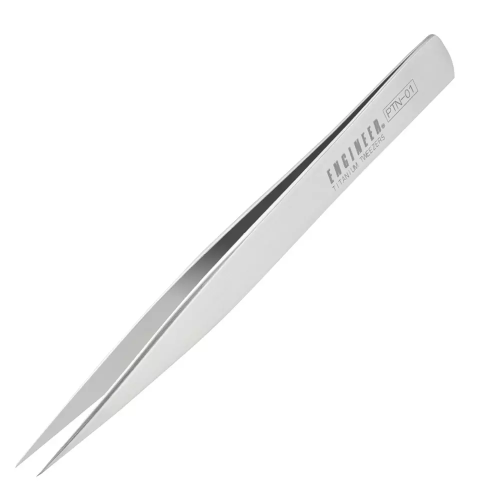 Engineer Titanium Tweezer 125 mm Overall Length, PTN-01