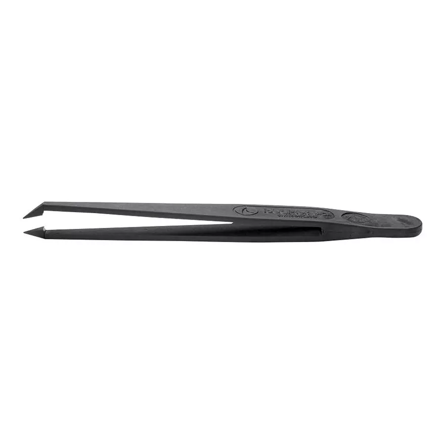 IDEAL-TEK Tweezer, Bent/Pointed, 110mm, 708.CF
