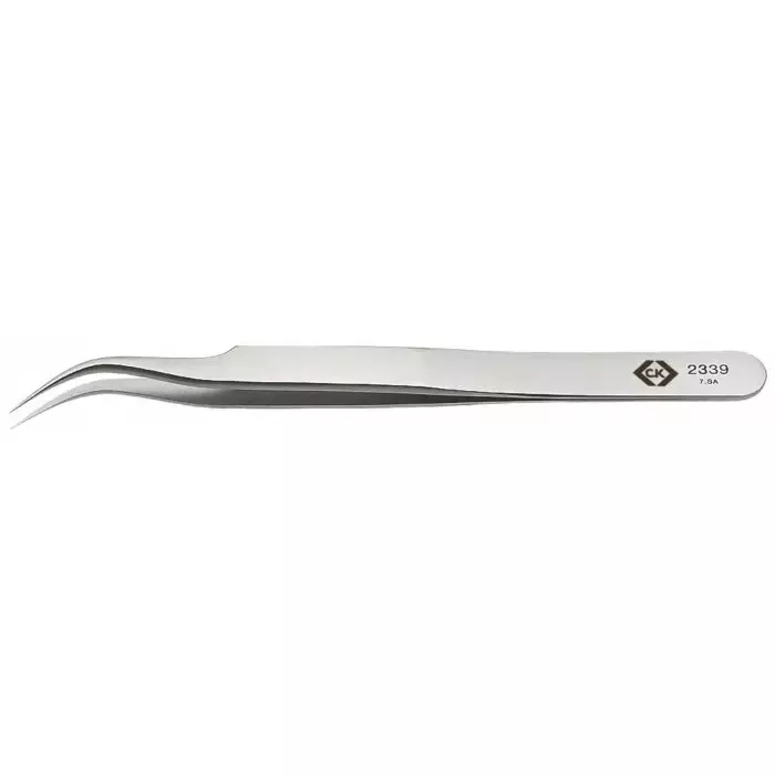 EUROSTAT 115 mm Stainless Steel ESD Tweezers, 45-015-1000A