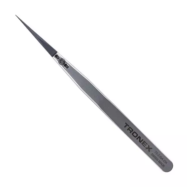 TRONEX Tweezer, Precision, Style 73, 5.512", 73-Zjsa-Ch