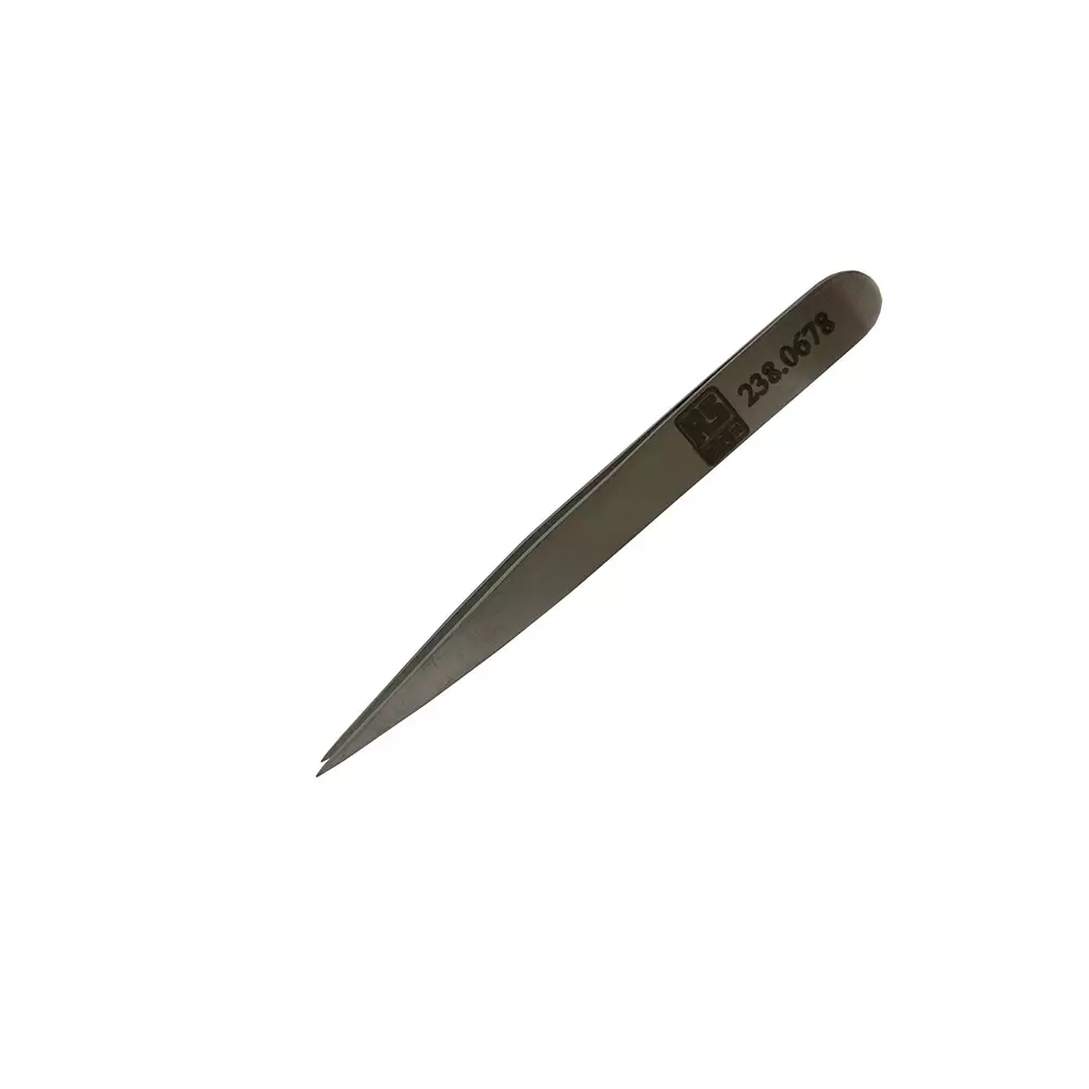 RS PRO Fine Tweezer Low Carbon Austenitic Steel 90 mm Flat; Fine Yes, 2380678