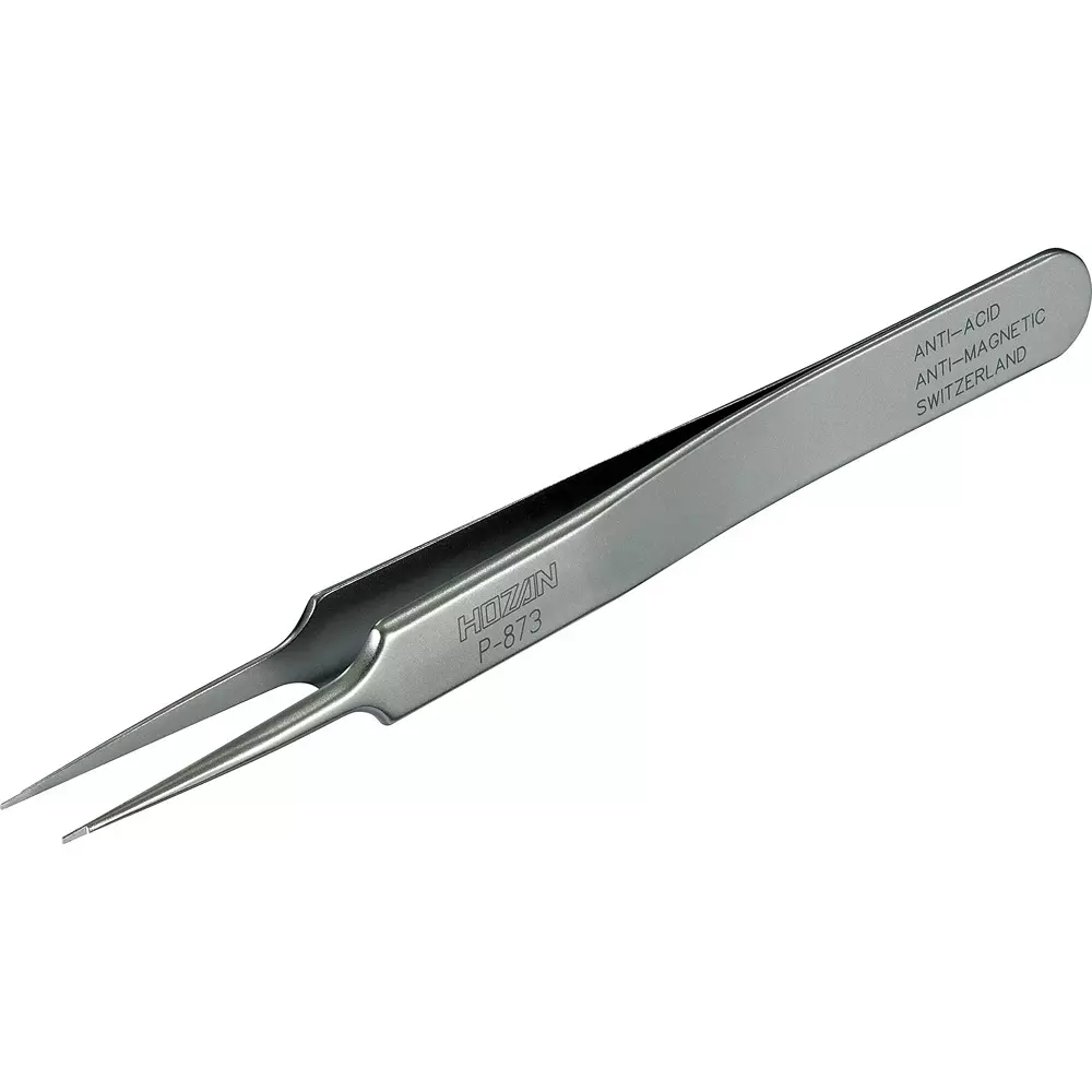 HOZAN Tweezer 0.4x0.2 mm Tip Size, P-873