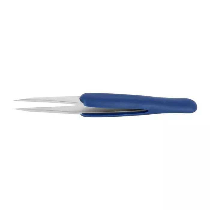 IDEAL-TEK ESD TWEEZER, STRAIGHT/FLAT, 120MM, 00.SA.DR.1