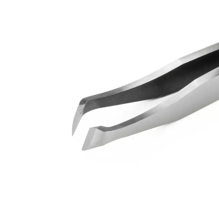 EREM 115 mm Carbon Steel Oblique Tweezers, 15AGS