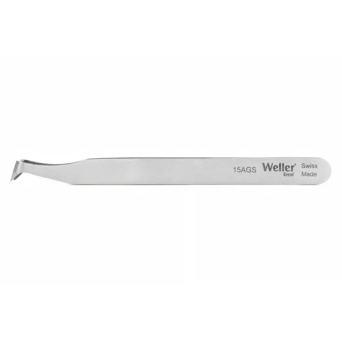EREM 115 mm Carbon Steel Oblique Tweezers, 15AGS