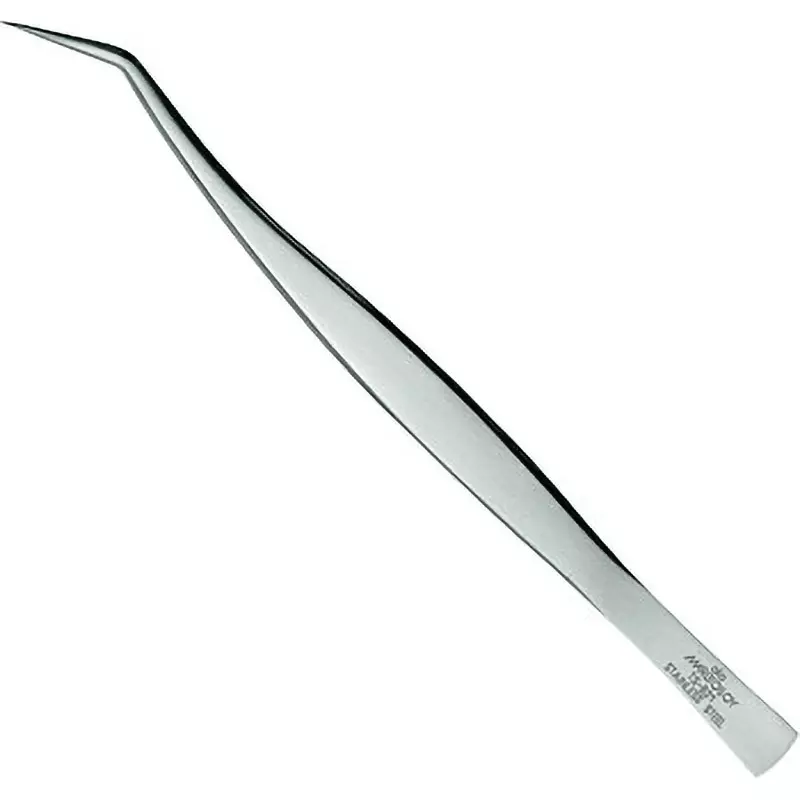 KEIBA Swan-Neck Bent Tweezer 155 mm Size, TS-B21