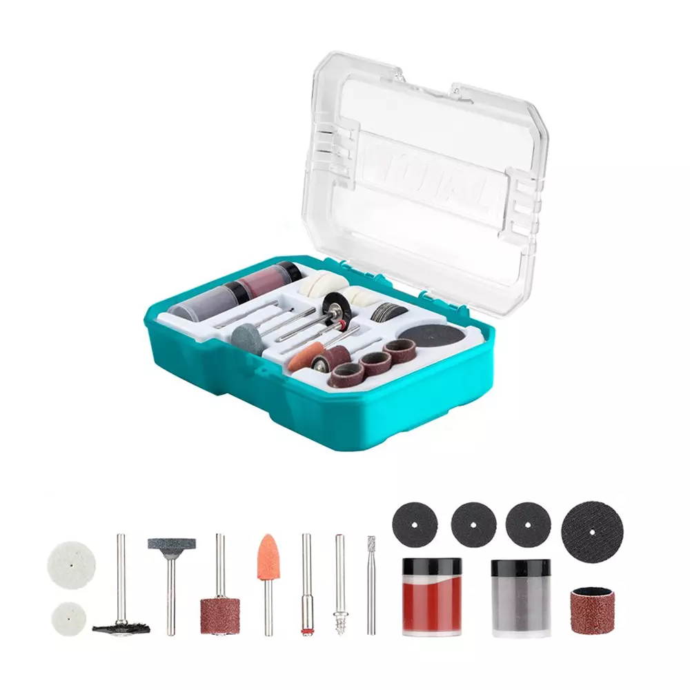 Total General Use Set For Mini Drill 3 mm (1/8 inch) Shank Type, TAKMG7072 (Set of 73 Pcs)