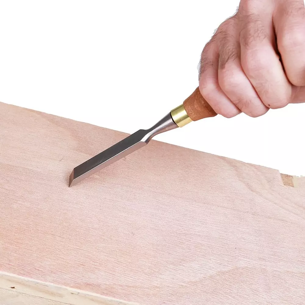 Jawsons Professional Wood Carving Chisel Set CRV Steel with Wooden Handles & Storage Box (Set of 12 Pcs)