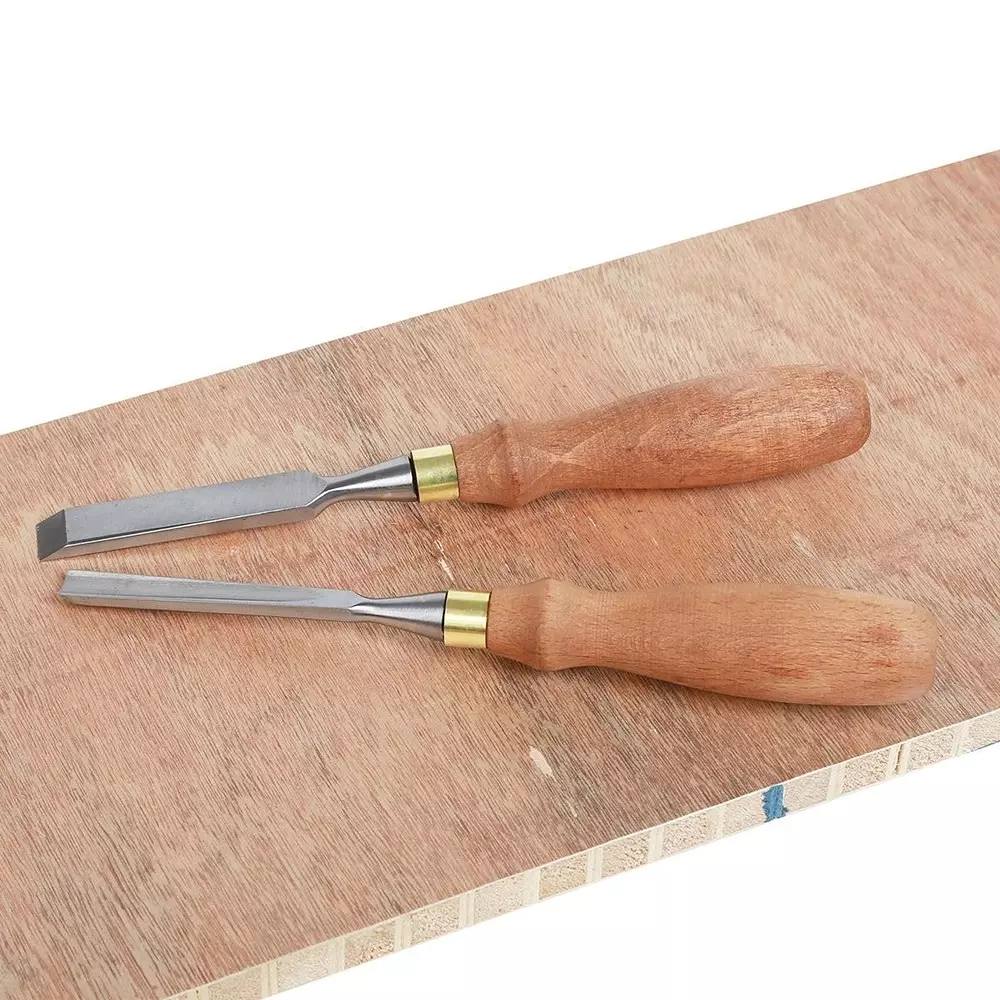 Jawsons Professional Wood Carving Chisel Set CRV Steel with Wooden Handles & Storage Box (Set of 12 Pcs)