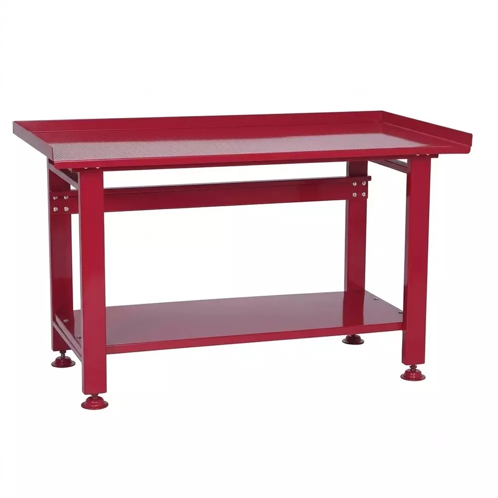 Blue-Point Heavy Duty Workbench Red Color Powder Coated Finish and 544.31 Kg Load Capacity, BPWORKBENCH-IN
