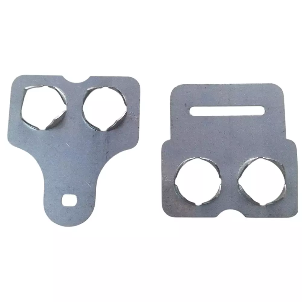 Pranjal Engineers Nailless Packing Box Clips 50x50 mm Size, Silver (Pack of 1000 Pair)