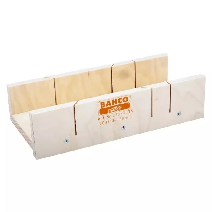 Bahco Wooden Mitre Box with Side Wall 1 piece, 233-400