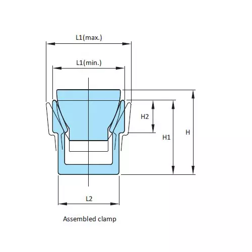 STEEL-SMITH Long Length Jaw Clamp 3107 Series 6600 N Clamping Force, Steel A7075, 3107-11LB