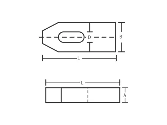 Unique M10 11x80mm Strap Clamp U14-2
