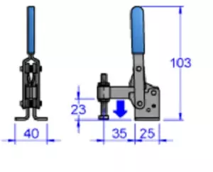 Sandfield Vertical Action Toggle Clamp MG7SB