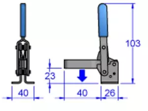 Sandfield Vertical Action Toggle Clamp MG7UB