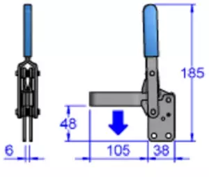 Sandfield Vertical Action Toggle Clamp MG2U