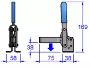 Sandfield Vertical Action Toggle Clamp MG2UB