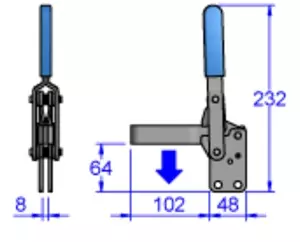 Sandfield Vertical Action Toggle Clamp MG5U