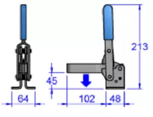 Sandfield Vertical Action Toggle Clamp MG5UB