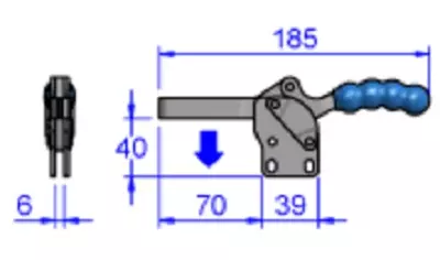 Sandfield Horizontal Action Toggle Clamp MH4U