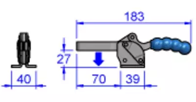 Sandfield Horizontal Action Toggle Clamp MH4UB