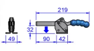 Sandfield Horizontal Action Toggle Clamp MH6U