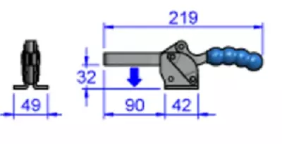 Sandfield Horizontal Action Toggle Clamp MH6UB