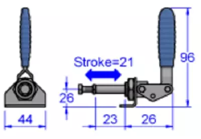 Sandfield Plunger Action Toggle Clamp CP15