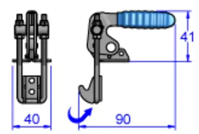 Sandfield Latch Type Toggle Clamp HC22VSS