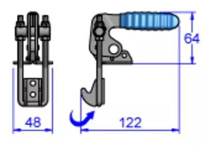 Sandfield Latch Type Toggle Clamp HC24VSS