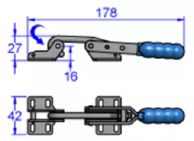 Sandfield Latch Type Toggle Clamp HC01SS