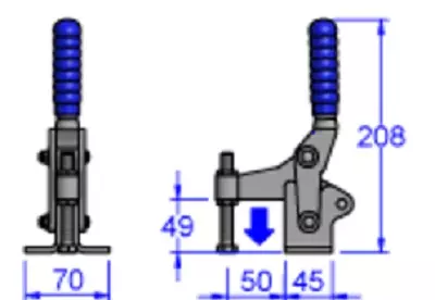 Sandfield Heavy Duty Vertical Action Toggle Clamp M19SB