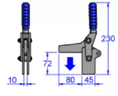 Sandfield Heavy Duty Vertical Action Toggle Clamp M19T